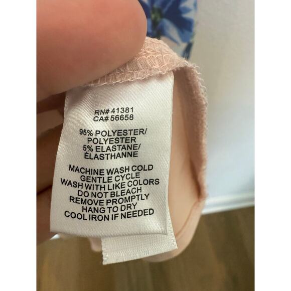 Lauren Ralph Lauren Floral Trapeze Shift Dress Blue Cream 16 - Picture 4 of 8